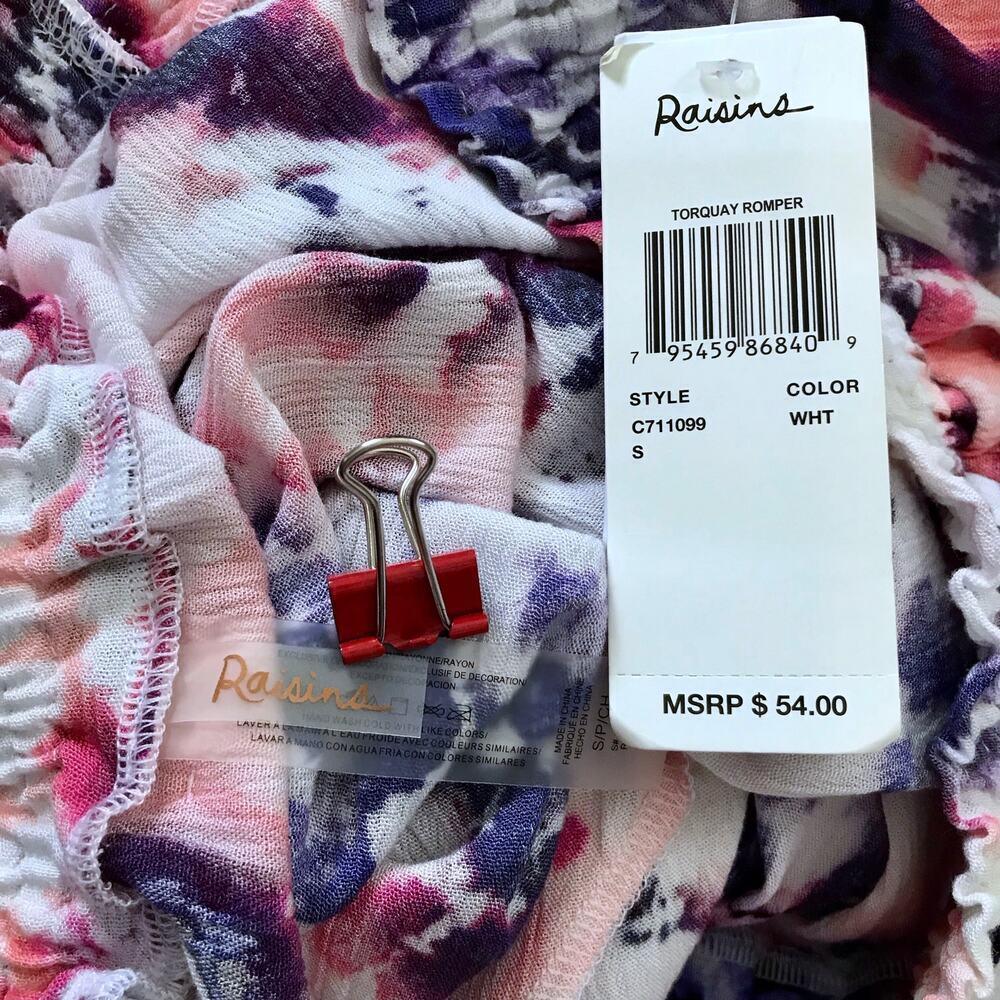 Raisins NWT Swim Coverup Romper Women S - Picture 10 of 12